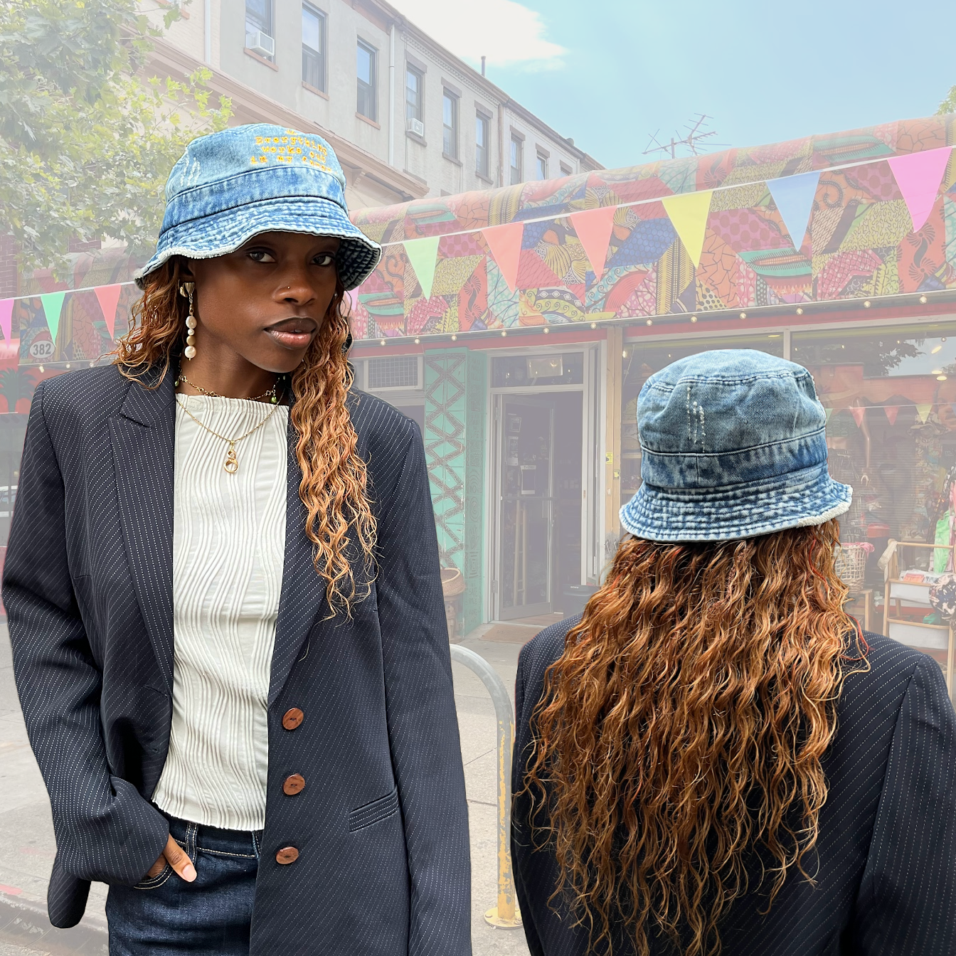 Everything works out Denim Bucket Hat