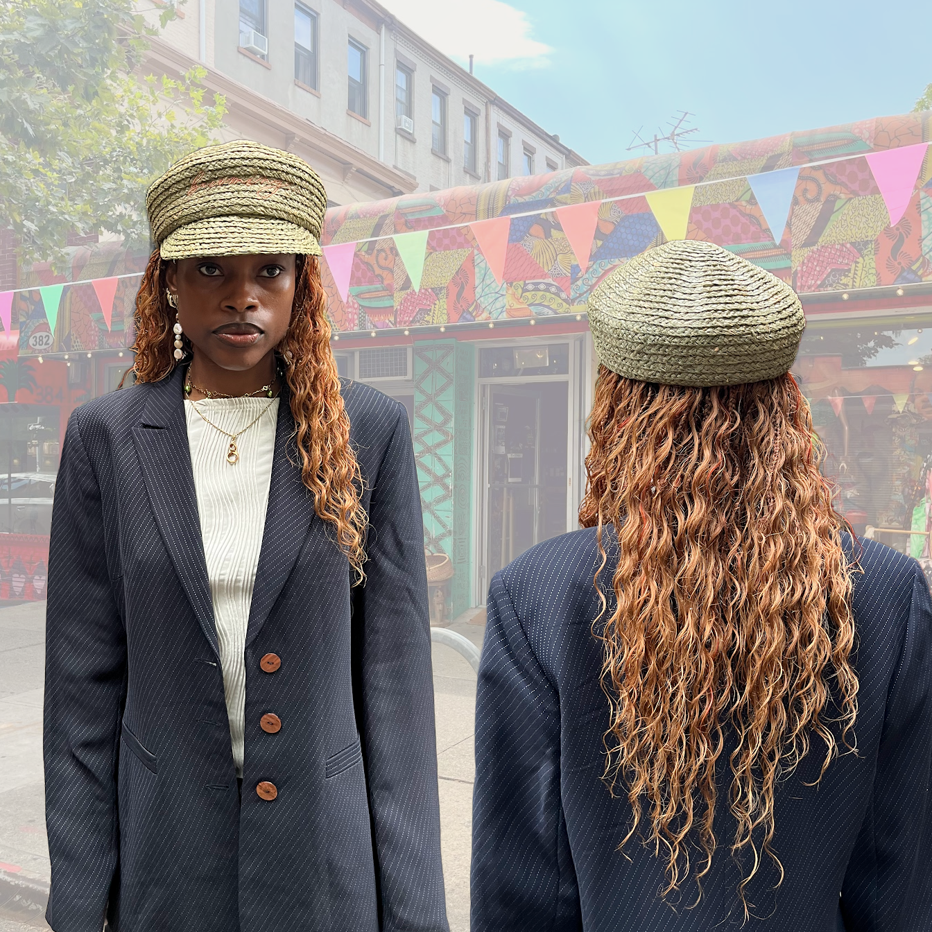 Becoming Woven Baker Boy Cap