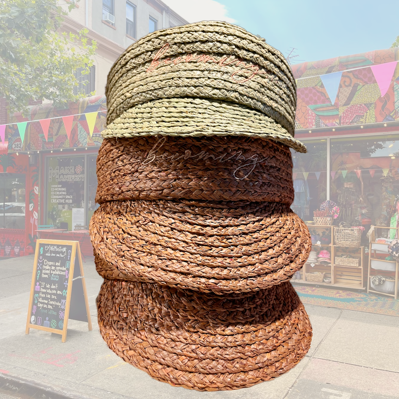 Becoming Woven Baker Boy Cap