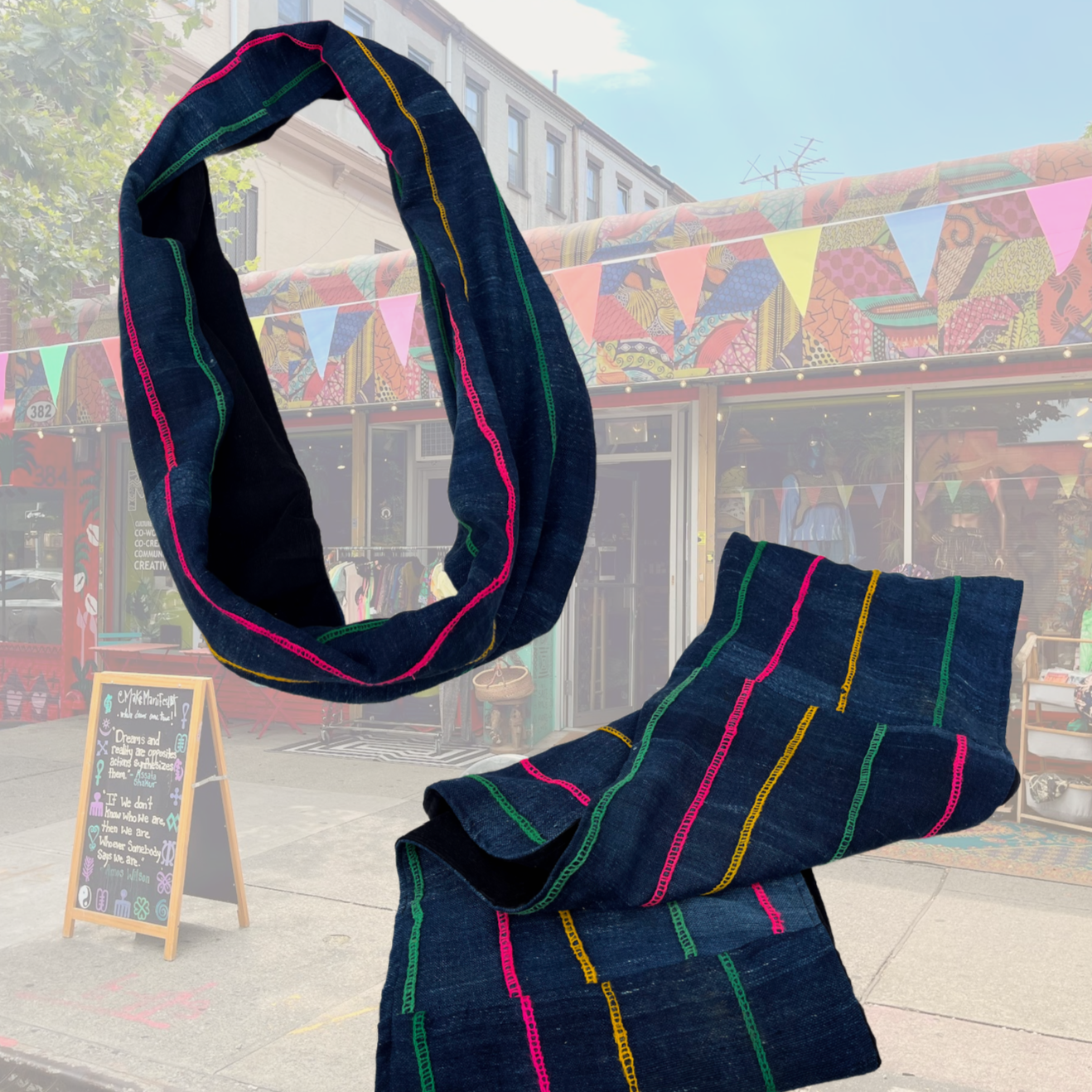 Adire Vibes Infinity Scarf