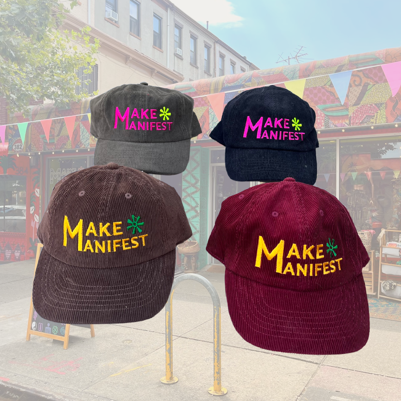 Make Manifest Corduroy Cap