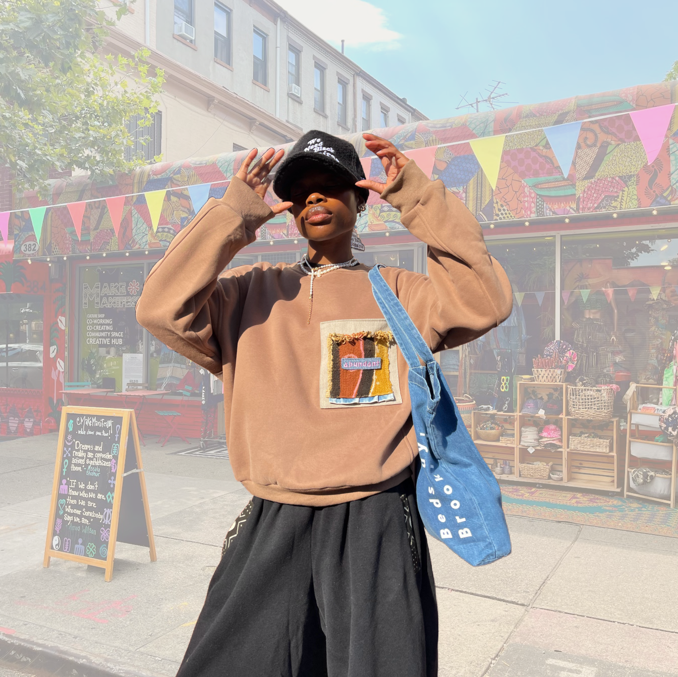 Classic MMBK Denim Tote