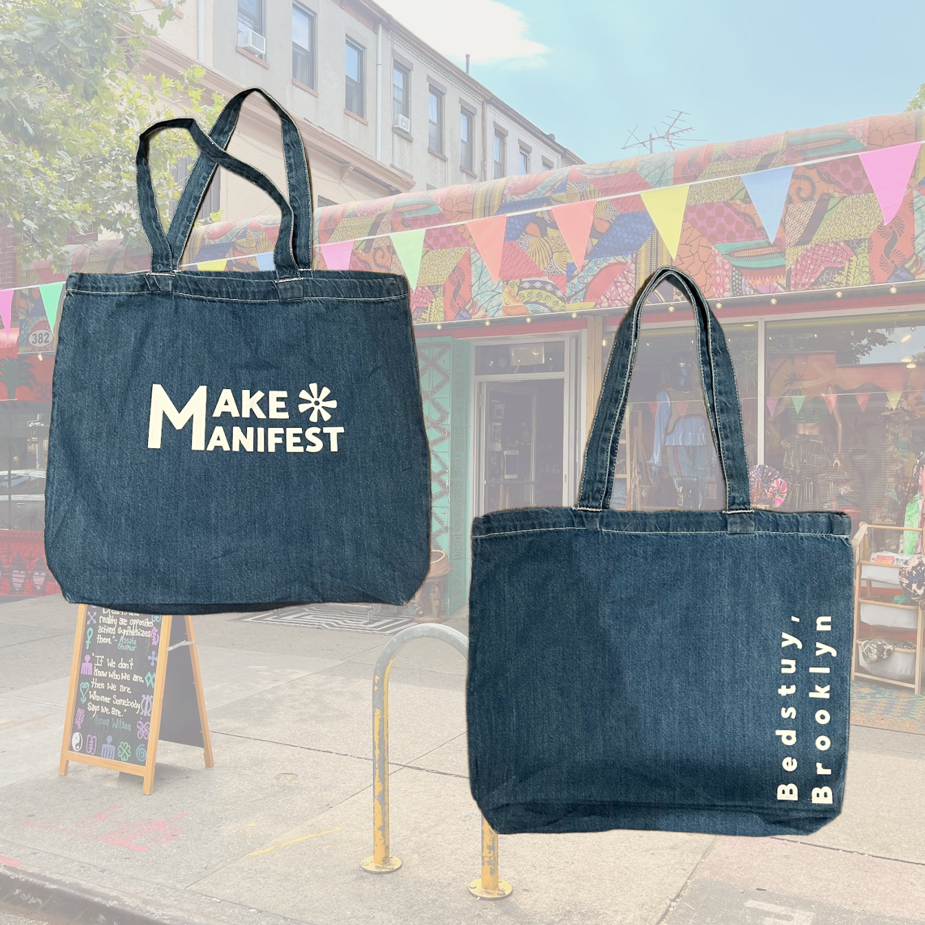 Classic MMBK Denim Tote