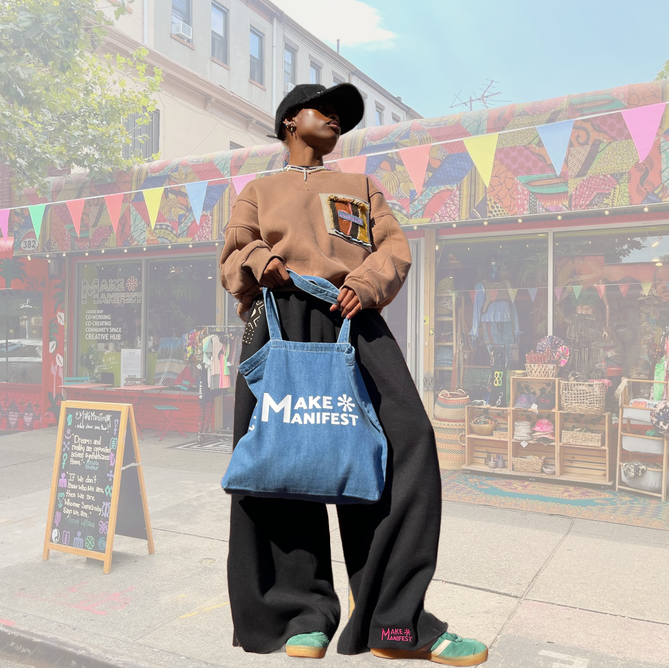 Classic MMBK Denim Tote